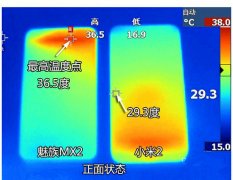 魅族MX2與小米2散熱的對(duì)比